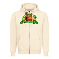 Sandshell St. Patrick's Day Basketball Zipper Hoodie - HowdyJamesFarm