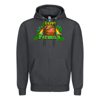 Smoke St. Patrick's Day Basketball Zipper Hoodie - HowdyJamesFarm
