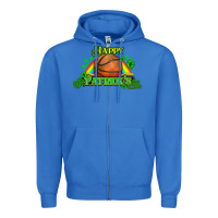 True Royal St. Patrick's Day Basketball Zipper Hoodie - HowdyJamesFarm