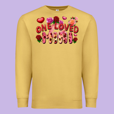One Loved Mini Premium Sweatshirt Designed By Fadigitalartstudio
