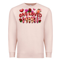 Pale Pink one loved mini Premium Sweatshirt - FaDigitalArtStudio