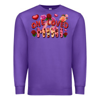 Purple one loved mini Premium Sweatshirt - FaDigitalArtStudio