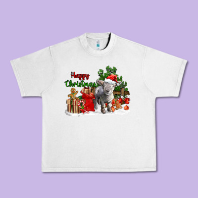 Happy Christmas Southdown Baby Sheep Urban Heavy Tee Designed By Lillyallendesigns