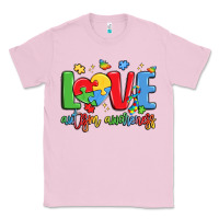 Bubblegum Pink love autism awareness Classic Tee - LillyAllenDesigns