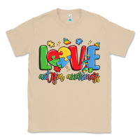 Mushroom love autism awareness Classic Tee - LillyAllenDesigns