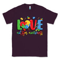 Plum love autism awareness Classic Tee - LillyAllenDesigns