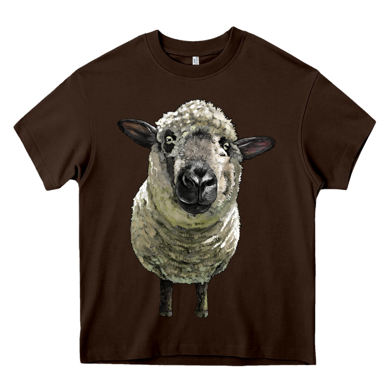 Hampshire Sheep Head Heavy Core Tee by LillyAllenDesigns | Teevron