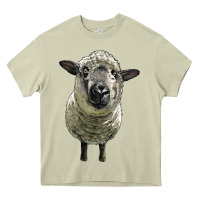 Mossy hampshire sheep head Heavy Core Tee - LillyAllenDesigns