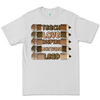 Dove Grey teach love inspire Premium Tee - MaliasSmallBusiness