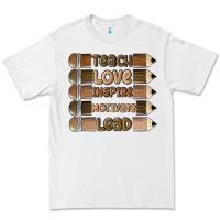 White teach love inspire Premium Tee - MaliasSmallBusiness