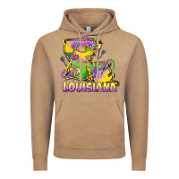 Vintage Coffee louisiana mardi gras state map Vintage Hoodie - LillyAllenDesigns