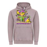 Louisiana Mardi Gras State Map Vintage Hoodie | Teevron