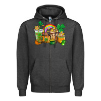 St. Patricks Coffee Cups Zipper Hoodie | Teevron