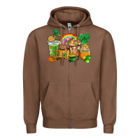 Chestnut St. Patricks coffee cups Zipper Hoodie - HowdyJamesFarm
