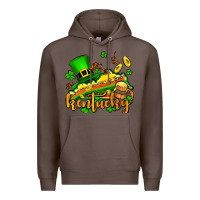 Coffee St. Patrick's Kentucky map Premium Hoodie - OliviaCreatesArt