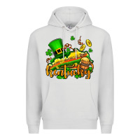 Dove Grey St. Patrick's Kentucky map Premium Hoodie - OliviaCreatesArt