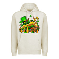 Oatmeal Heather St. Patrick's Kentucky map Premium Hoodie - OliviaCreatesArt