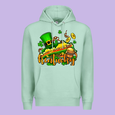 St. Patrick's Kentucky Map Premium Hoodie Designed By Oliviacreatesart