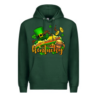 Sports Green St. Patrick's Kentucky map Premium Hoodie - OliviaCreatesArt