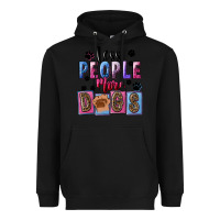 Black less people more dogs Heavyweight Hoodie - FaDigitalArtStudio