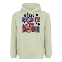 Matcha less people more dogs Heavyweight Hoodie - FaDigitalArtStudio