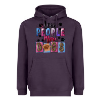 Plum less people more dogs Heavyweight Hoodie - FaDigitalArtStudio