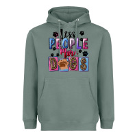 Sage less people more dogs Heavyweight Hoodie - FaDigitalArtStudio