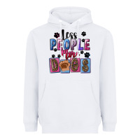 White less people more dogs Heavyweight Hoodie - FaDigitalArtStudio