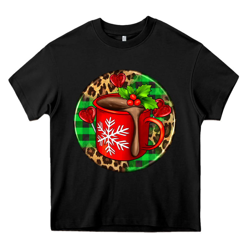 Christmas Hot Chocolate And Candies Heavy Core Tee by AdoDesignShop | Teevron