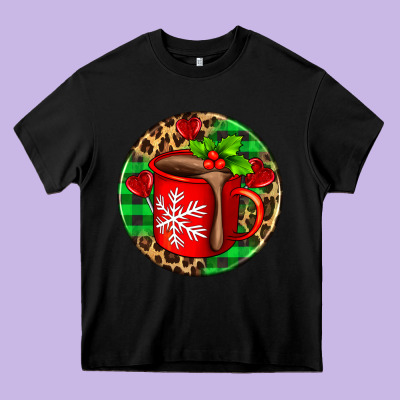 Christmas Hot Chocolate And Candies Heavy Core Tee Designed By Adodesignshop