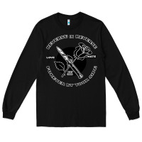 Black Reverse ın Reverse Love Hate Forever By Your Sıde Long Sleeve Tee - Bettercallsaul