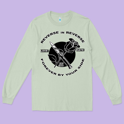 Reverse ın Reverse Love Hate Forever By Your Sıde Long Sleeve Tee Designed By Bettercallsaul