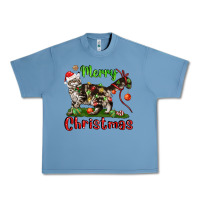 Maine Coon Cat Merry Christmas Urban Heavy Tee | Teevron