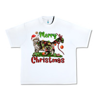 White maine coon cat merry christmas Urban Heavy Tee - LillyAllenDesigns