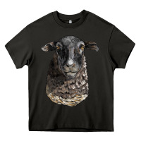 Asphalt dorper sheep head Heavy Core Tee - LillyAllenDesigns