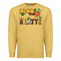 Antique Gold lucky a latte Premium Sweatshirt - FaDigitalArtStudio