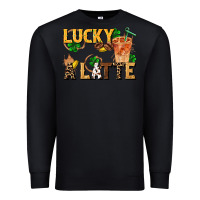 Black lucky a latte Premium Sweatshirt - FaDigitalArtStudio