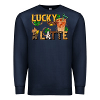 Navy lucky a latte Premium Sweatshirt - FaDigitalArtStudio