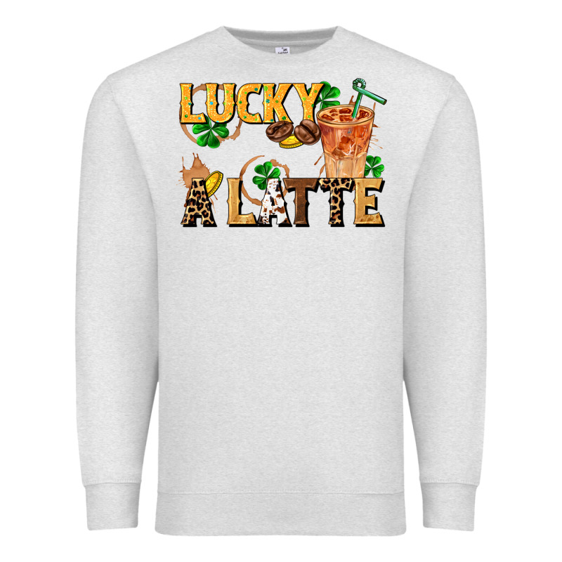 Lucky A Latte Premium Sweatshirt by FaDigitalArtStudio | Teevron