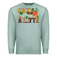 Seafoam lucky a latte Premium Sweatshirt - FaDigitalArtStudio