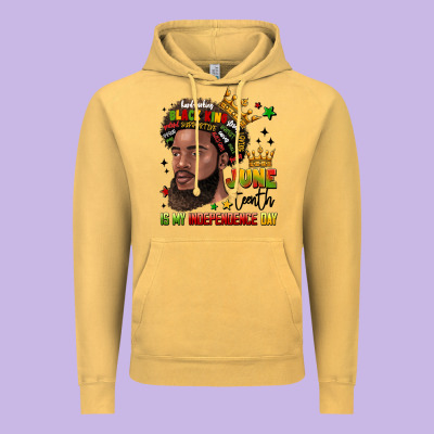 Juneteenth Is My Independence Day Vintage Hoodie Designed By Lillyallendesigns