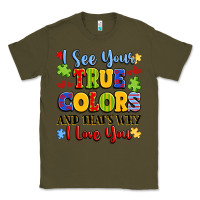 Army Green colorful love message Classic Tee - LillyAllenDesigns