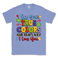Colony Blue colorful love message Classic Tee - LillyAllenDesigns
