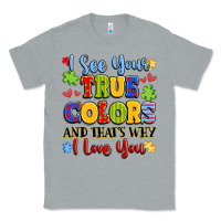 Heather Grey colorful love message Classic Tee - LillyAllenDesigns