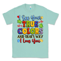 Seafoam colorful love message Classic Tee - LillyAllenDesigns