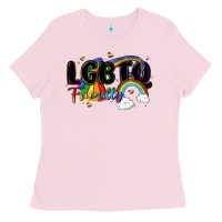 Bubblegum Pink lgbtq  friendly Ladies Tee - MaliasSmallBusiness