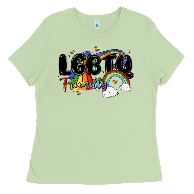 Lgbtq  Friendly Ladies Tee by MaliasSmallBusiness | Teevron