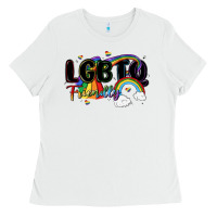 White lgbtq  friendly Ladies Tee - MaliasSmallBusiness