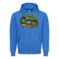 True Royal shamrock crusher st. patrick's day Zipper Hoodie - HowdyJamesFarm