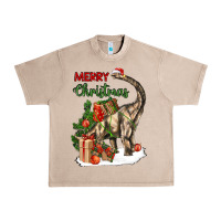 French Oak merry christmas brachiosaurus Urban Heavy Tee - LillyAllenDesigns
